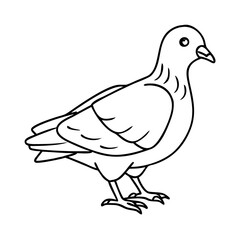 pigeon icon, pigeon vector illustration-simple illustration of pigeon, perfect for pigeon logos and icons