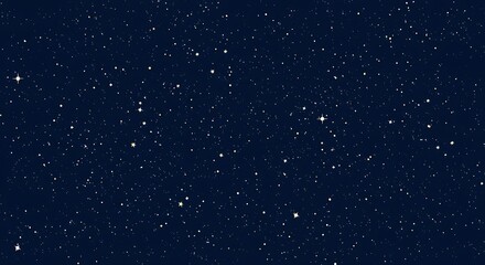 Fototapeta premium Celestial Night Sky: A Universe of Sparkling Stars