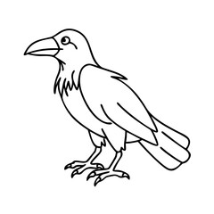 crow icon, crow vector illustration-simple illustration of crow, perfect for crow logos and icons