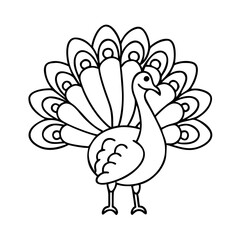 peacock icon, peacock vector illustration-simple illustration of peacock, perfect for peacock logos and icons