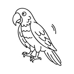parrot icon, parrot vector illustration-simple illustration of parrot, perfect for parrot logos and icons