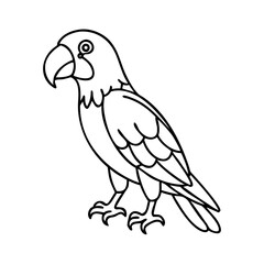 parrot icon, parrot vector illustration-simple illustration of parrot, perfect for parrot logos and icons