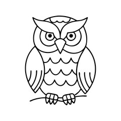 owl icon, owl vector illustration-simple illustration of owl, perfect for owl logos and icons