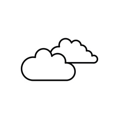 Cloud  vector icon stock illustration