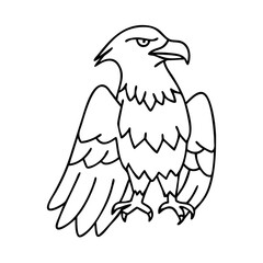 eagle icon, eagle vector illustration-simple illustration of eagle, perfect for eagle logos and icons