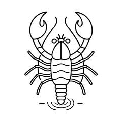 lobster icon, lobster vector illustration-simple illustration of lobster, perfect for lobster logos and icons