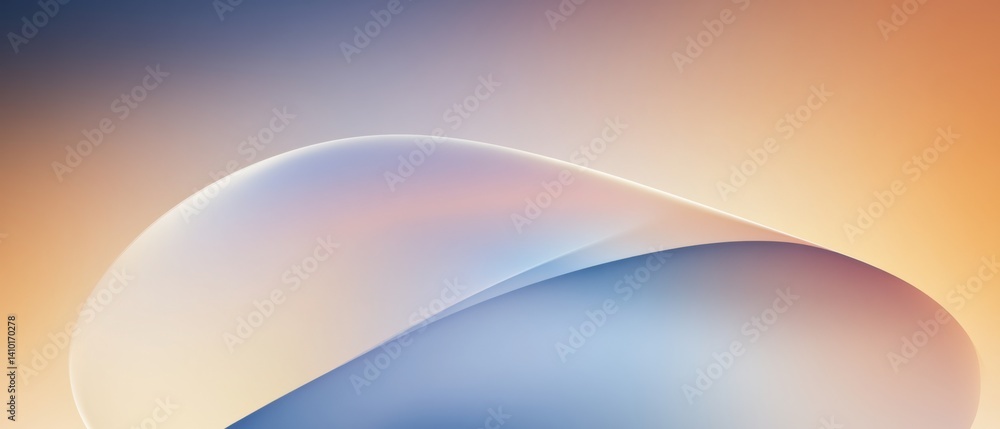 Poster abstract gradient background with flowing curves in pastel colors modern design with smooth transiti