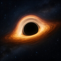 Fototapeta premium black hole in the space