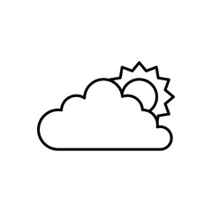 Cloud  vector icon stock illustration