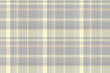Sixties fabric tartan vector, nyc seamless plaid background. Unique texture pattern check textile in light and antique steel colors.