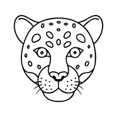 leopard icon, leopard vector illustration-simple illustration of leopard, perfect for leopard logos and icons