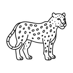 leopard icon, leopard vector illustration-simple illustration of leopard, perfect for leopard logos and icons