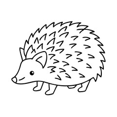 hedgehog icon, hedgehog vector illustration-simple illustration of hedgehog, perfect for hedgehog logos and icons