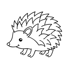 hedgehog icon, hedgehog vector illustration-simple illustration of hedgehog, perfect for hedgehog logos and icons