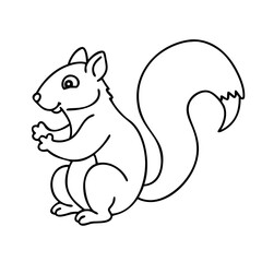 squirrel icon, squirrel vector illustration-simple illustration of squirrel, perfect for squirrel logos and icons