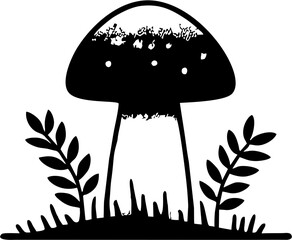 vector mushroom drawing illustration