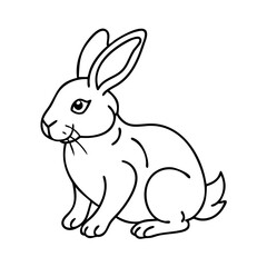 rabbit icon, rabbit vector illustration-simple illustration of rabbit, perfect for rabbit logos and icons