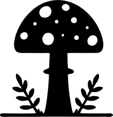 vector mushroom drawing illustration