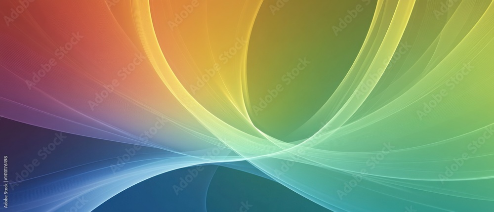 Poster abstract colorful flowing wave background with vibrant gradient concept of modern design, energy, an