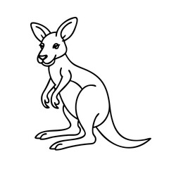 kangaroo icon, kangaroo vector illustration-simple illustration of kangaroo, perfect for kangaroo logos and icons