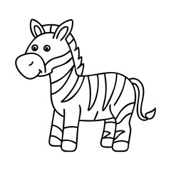 zebra icon, zebra vector illustration-simple illustration of zebra, perfect for zebra logos and icons