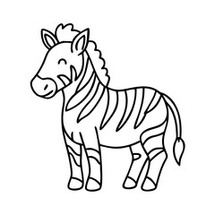 zebra icon, zebra vector illustration-simple illustration of zebra, perfect for zebra logos and icons
