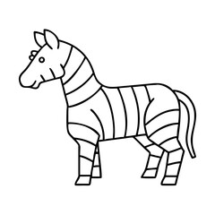 zebra icon, zebra vector illustration-simple illustration of zebra, perfect for zebra logos and icons