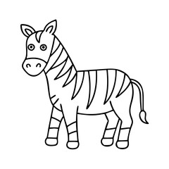 zebra icon, zebra vector illustration-simple illustration of zebra, perfect for zebra logos and icons