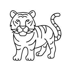 tiger icon, tiger vector illustration-simple illustration of tiger, perfect for tiger logos and icons