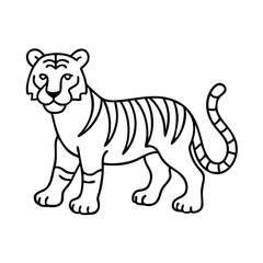 tiger icon, tiger vector illustration-simple illustration of tiger, perfect for tiger logos and icons