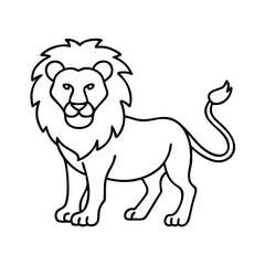 lion icon, lion vector illustration-simple illustration of lion, perfect for lion logos and icons