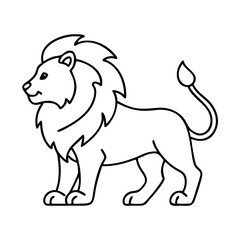 lion icon, lion vector illustration-simple illustration of lion, perfect for lion logos and icons