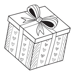 Gift box vetor art