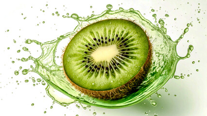 Kiwi Juice with a Green Core