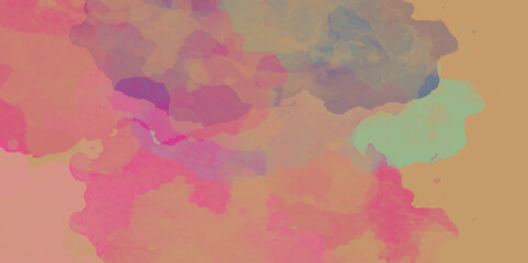 immerse yourself in the allure of this stunning watercolor illustration. Creative background. Painted composition with vibrant brush strokes.  Colorful pattern. 2d illustration. Wall painting. 