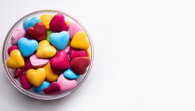candy in a glass