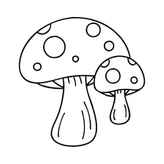 button mushroom icon, button mushroom vector illustration-simple illustration of button mushroom, perfect for button mushroom logos and icons