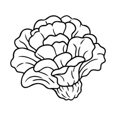 maitake mushroom icon, maitake mushroom vector illustration-simple illustration of maitake mushroom, perfect for maitake mushroom logos and icons