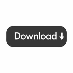 Minimalist Download Button With Arrow Sign For Website Applications And User Interface Design For File Transfer On The Internet