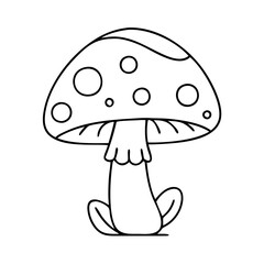 white mushroom icon, white mushroom vector illustration-simple illustration of white mushroom, perfect for white mushroom logos and icons