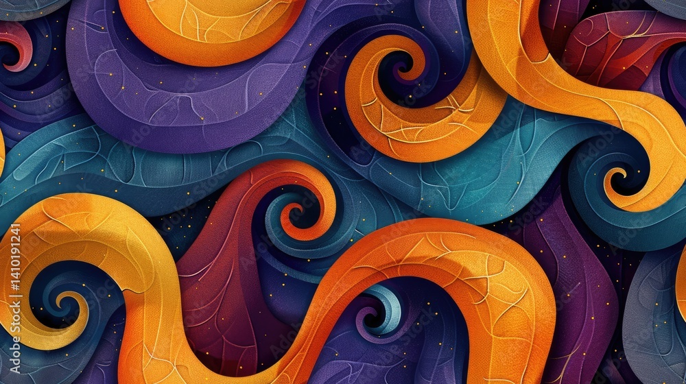 Wall mural a magic pattern that would be intriguing to a wizard