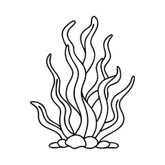 seaweed icon, seaweed vector illustration-simple illustration of seaweed, perfect for seaweed logos and icons