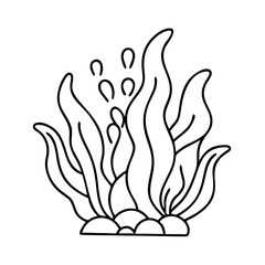 seaweed icon, seaweed vector illustration-simple illustration of seaweed, perfect for seaweed logos and icons