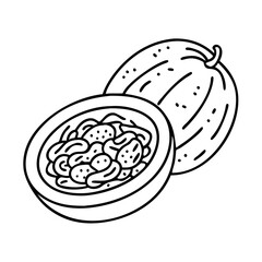 spaghetti squash icon, spaghetti squash vector illustration-simple illustration of spaghetti squash, perfect for spaghetti squash logos and icons