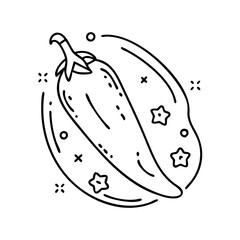 jalape o pepper icon, jalape o pepper vector illustration-simple illustration of jalape o pepper, perfect for jalape o pepper logos and icons
