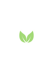 eco green leaves vector illustration. renewable energy icon set.