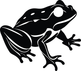 Frog silhouette vector illustration