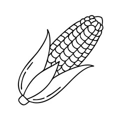corn on the cob icon, corn on the cob vector illustration-simple illustration of corn on the cob, perfect for corn on the cob logos and icons