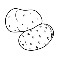 potato icon, potato vector illustration-simple illustration of potato, perfect for potato logos and icons