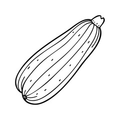zucchini icon, zucchini vector illustration-simple illustration of zucchini, perfect for zucchini logos and icons